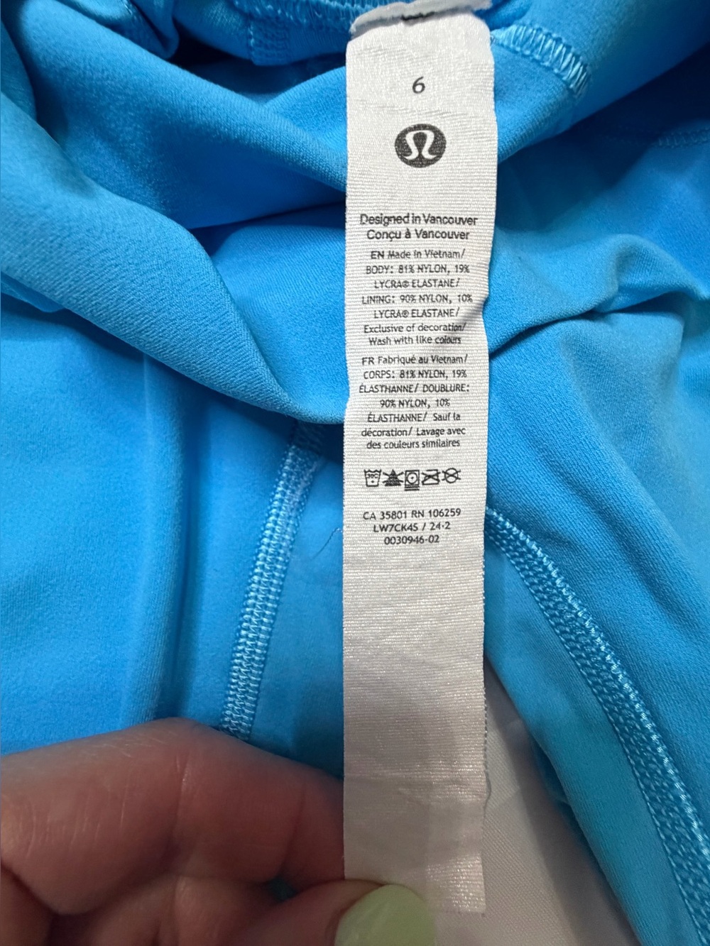 Lululemon Align High Rise Short 6” Kayak Blue - Picture 7 of 7